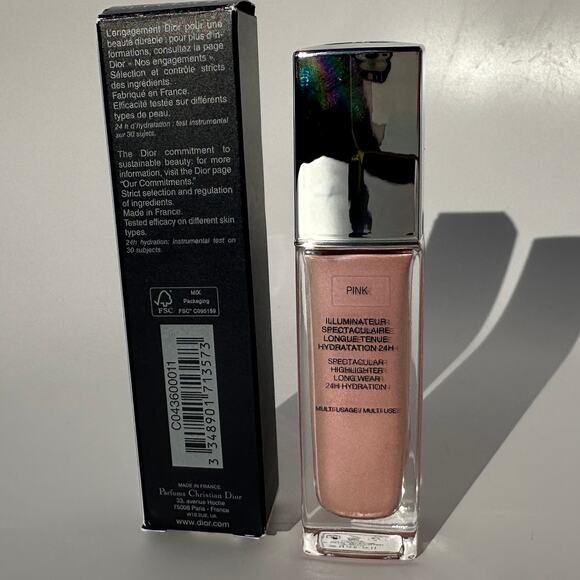 Christian Dior Forever Glow Maximizer Spectacular Highlighter Liquid Pink BNIB - Picture 2 of 11